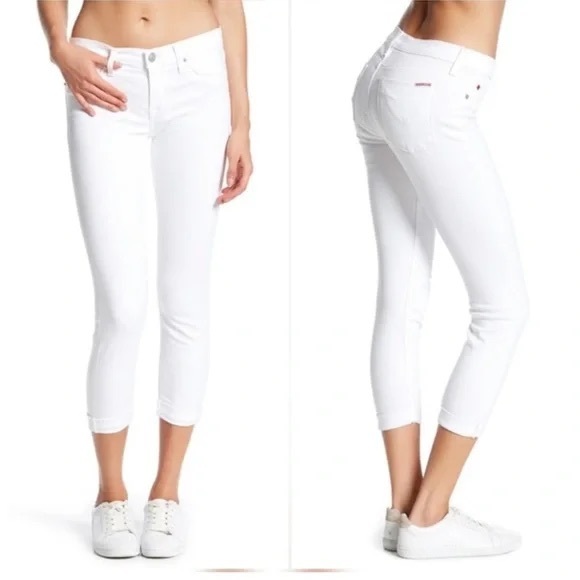 Hudson Jeans Tally Cropped Skinny Jean with Cuffed Ankle Low waist - Picture 1 of 14